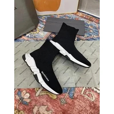 Balenciaga Speed Trainer Black White Sneakers