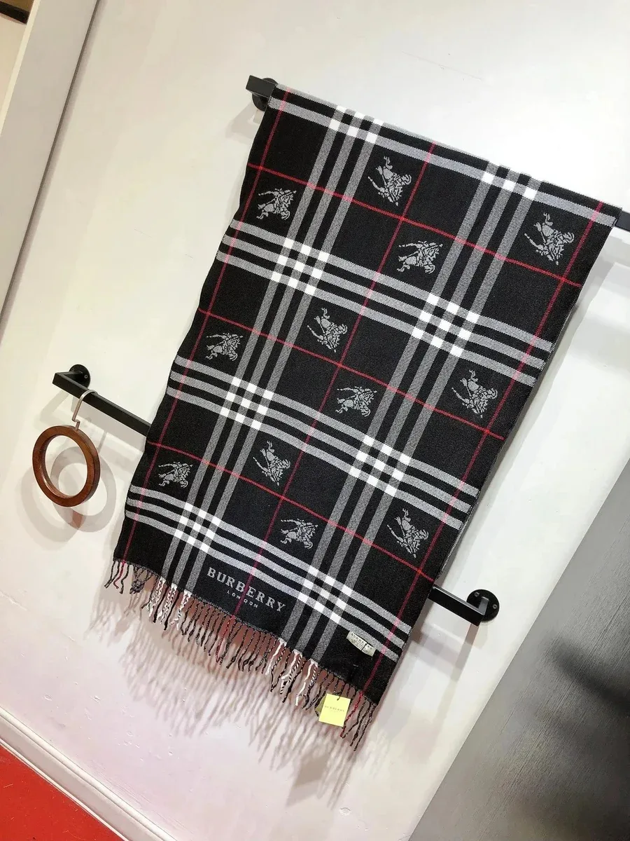 Burberry Classic Check Scarf Black/White