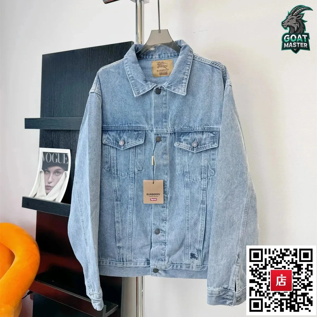 Burberry Light Blue Denim Jacket
