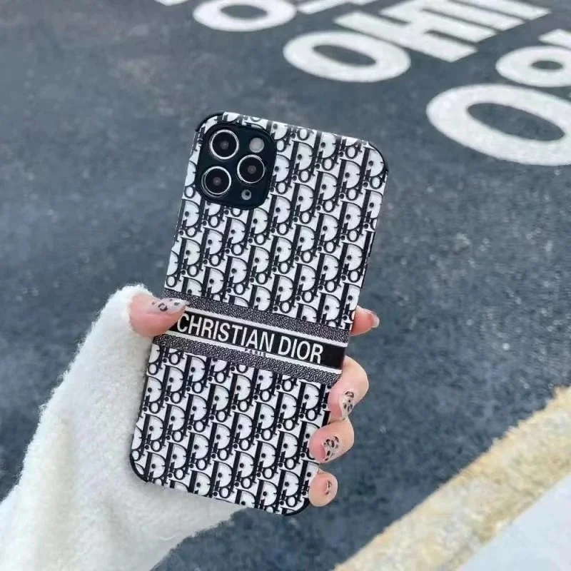 Dior Classic Logo Black iPhone Case