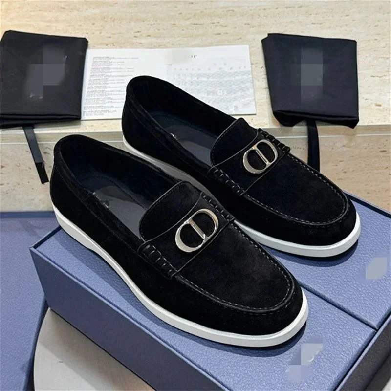 Dior Dior Book Tote Black Loafers