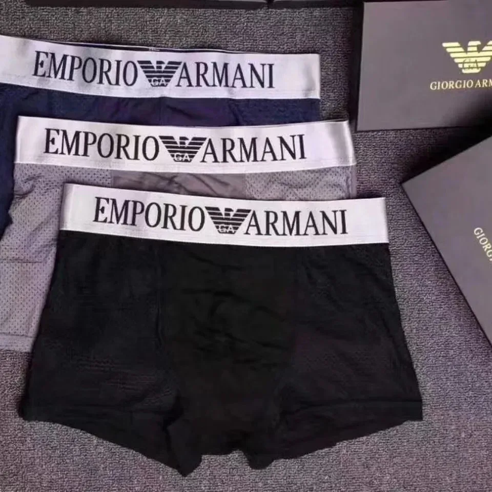 Emporio Armani Black & Blue 2-Pack Underwear