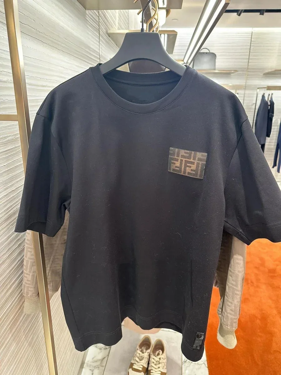 Fendi Iconic FF Logo Black T-Shirt