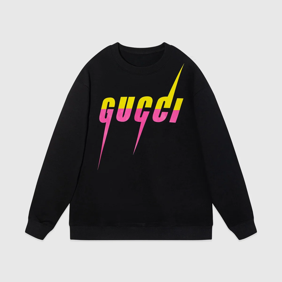 Gucci 23 Black & Neon Graphic Sweatshirt