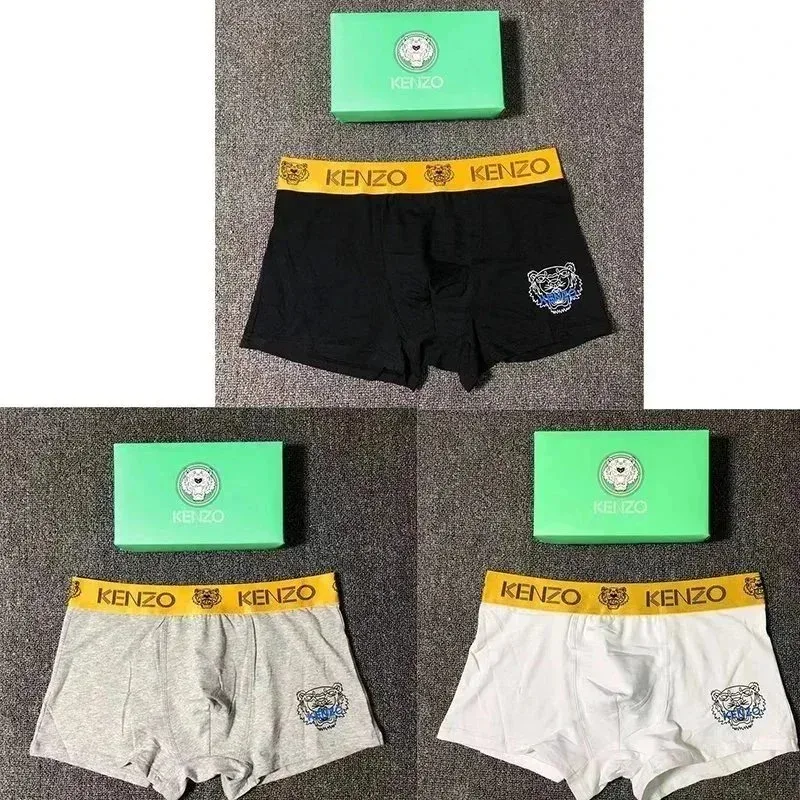 Kenzo Tiger Boxer Briefs Black/White/Grey