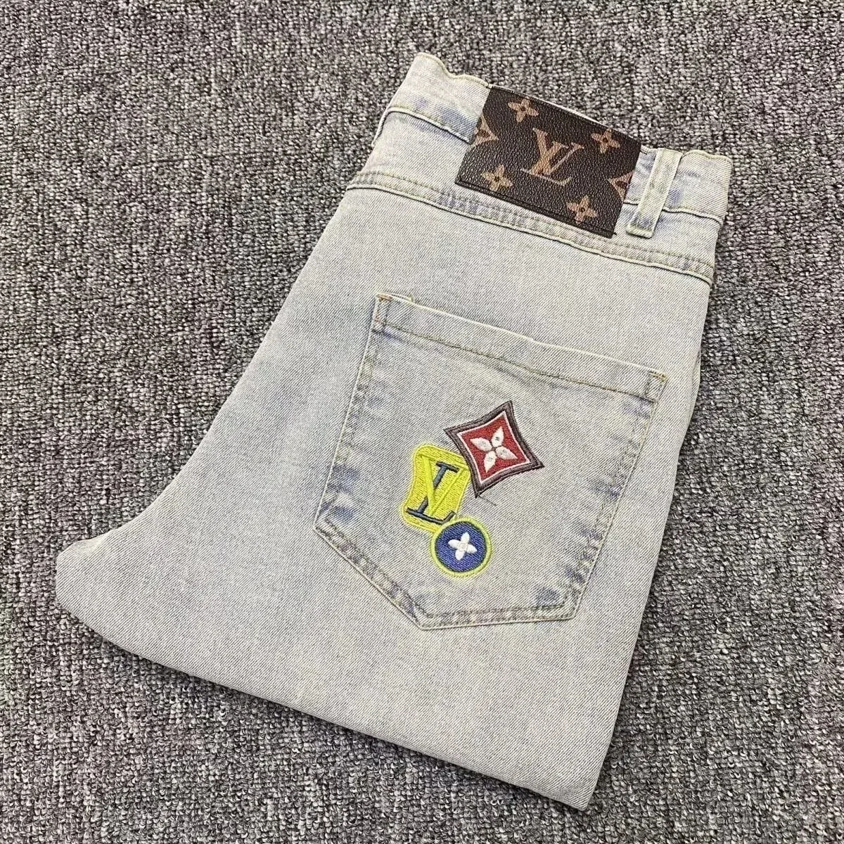 Louis Vuitton LV Monogram Embroidered Jeans