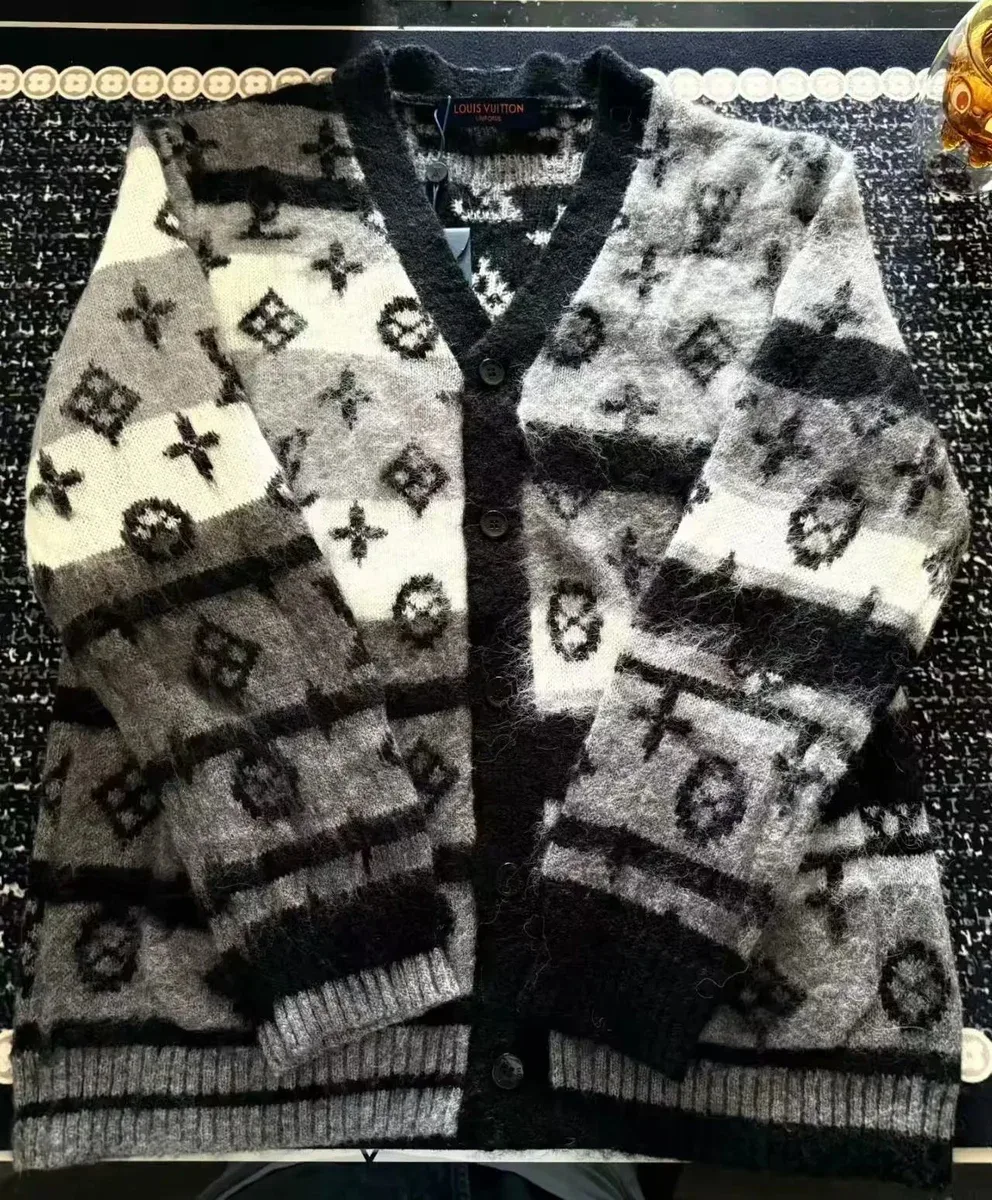 Louis Vuitton Monogram Cable Knit Cardigan