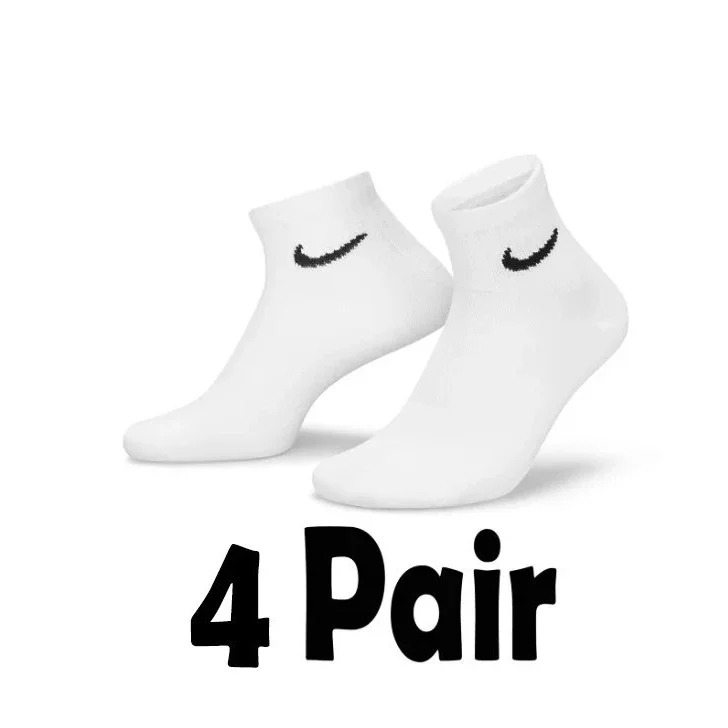 Nike Mid-White 4-Pack Socks