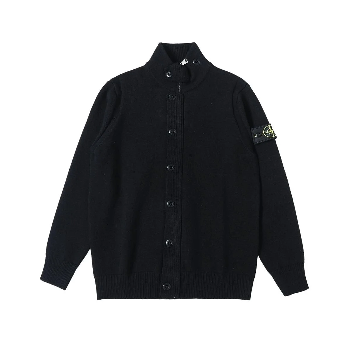 Stone Island 68-15 Black Cardigan