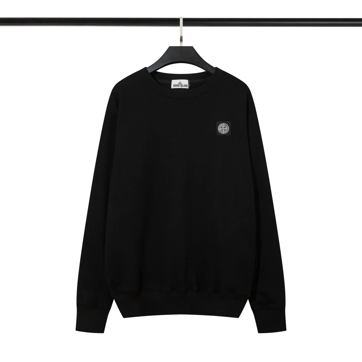 Stone Island 68-15 Black Crewneck Sweatshirt
