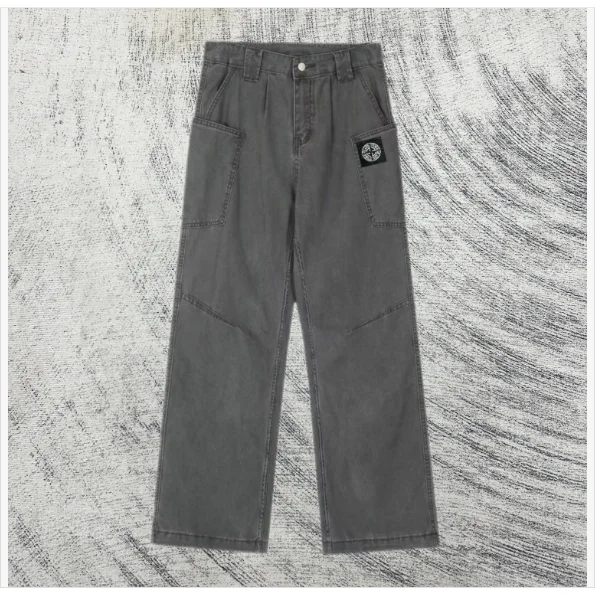 Stone Island 68-15 Grey Cargo Pants