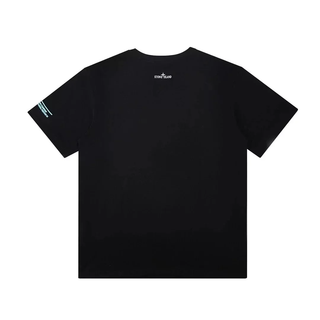Stone Island Black Solid T-Shirt