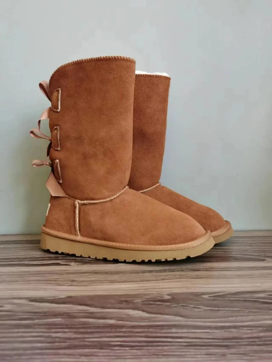 UGG Classic Short Chestnut Bow Boots